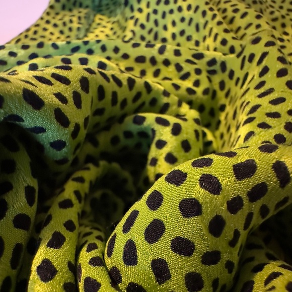 VINTAGE Silk Anne Klein II V Neck Pullover Long Sleeve Blouse Shirt Top Petite - Picture 1 of 10